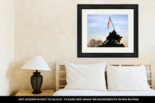 Load image into Gallery viewer, Framed Print, Iwo Jima Memorial At Sunset