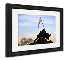 Load image into Gallery viewer, Framed Print, Iwo Jima Memorial At Sunset