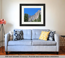 Load image into Gallery viewer, Framed Print, California View Of Yosemite Falls In Yosemite National Park