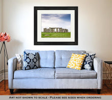 Load image into Gallery viewer, Framed Print, Stonehenge Is Famous Prehistoric Landmark And World Heritage Site Stonehenge On