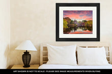 Load image into Gallery viewer, Framed Print, Central Park New York City At Belvedere Castle During An Autumn Twilight