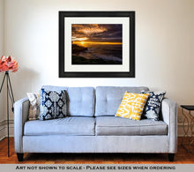 Load image into Gallery viewer, Framed Print, Sunset In La Jolla Beach In San Diego Ca USA