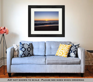 Framed Print, Sunrise Virginia Beach